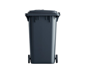 Waste management event urban area trash bin side view sustainability concept isolated on transparent background