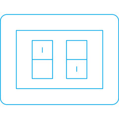 Switches icon single vector illustration