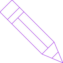 Pencil icon single vector illustration 