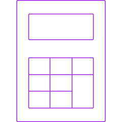 Calculator icon single vector illustration 