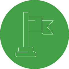 Flag icon single vector illustration 