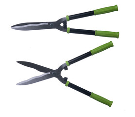 Fototapeta premium Gardening Scissors Isolated on White Background. Tool for Trimming Bushes and Trees