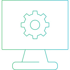 Settings icon single vector illustration
