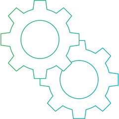 Setting 1 icon single vector illustration