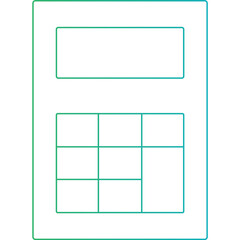 Calculator icon single vector illustration 