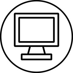 Computer icon single vector illustration