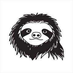 Sloth Bear Close-Up with Long Snout and Claws – Endangered Mammal Image