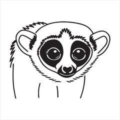 Adorable Slow Loris with Big Eyes – Rare and Endangered Species Image