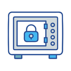 Home Security Safe Box Icon Representing Personal Protection and Secure Storage