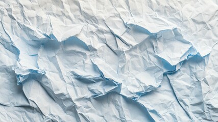 Fototapeta premium Crumpled blue paper texture background, abstract