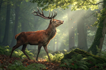 Red deer found in woodlands