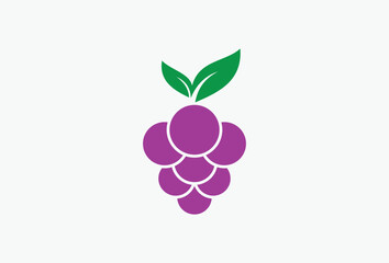 Grape Fruit Logo Design Element