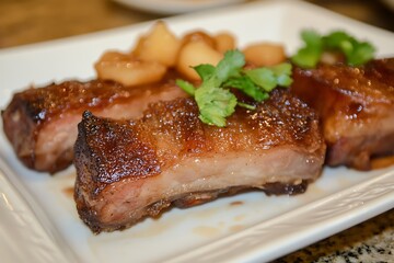 Delectable Honey Garlic Glazed Pork Ribs A Simple Recipe for Fall-Off-the-Bone Tenderness