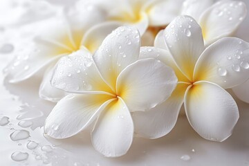 Naklejka premium cute white flowers