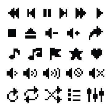 Media Control Icon Set