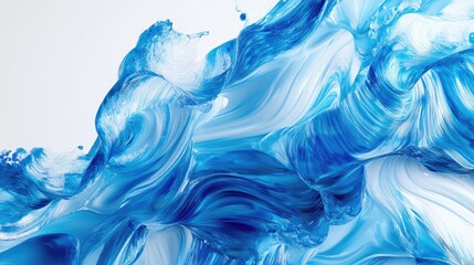 blue paint splash isolated on white background ,Blue water splash isolated on white background ,Blue ink in water on a white background