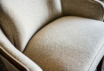 A close up of a couch with a pillow on it.