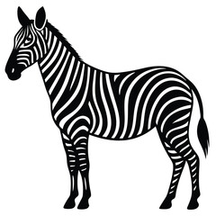 Obraz premium Mosaic Design of a Zebra in Studio