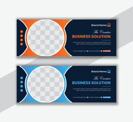 Professional business face book cover template ,Corporate social media web banner design