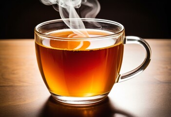 A cup of tea being poured into it.