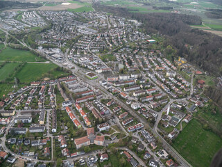 Ravensburg, Deutschland: Luftaufnahme der Weststadt © KK imaging