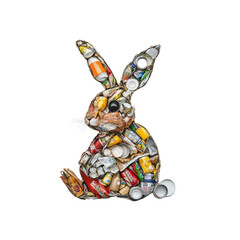 Recycled Rabbit A Symbol of Environmental Awareness