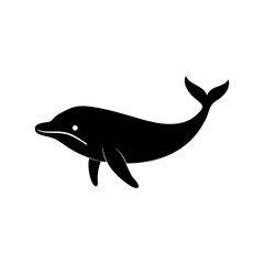 blue whale vector silhouette