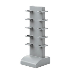 Pipette Stand Icon Minimal Line 3D Vertical Stand with Pipette Slots