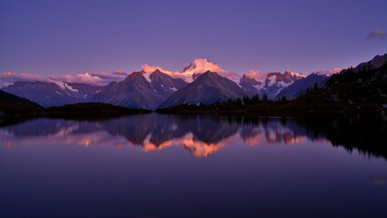 sunrise over the lake
