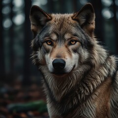Majestic Wolf Portrait