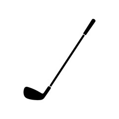 Golf stick silhouette vector flat illustration design.