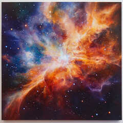 Fototapeta premium Cosmic Nebula Painting