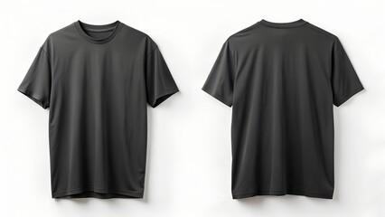 black oversized t shirt mockup front and back cen