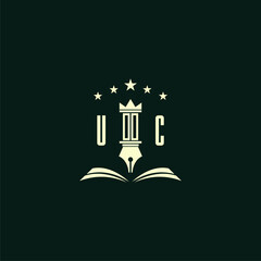 Fototapeta premium initials design modern legal attorney law firm lawyer advocate consultancy business logo vector