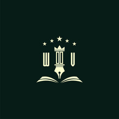 Fototapeta premium initials design modern legal attorney law firm lawyer advocate consultancy business logo vector