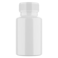 4K Render of Plastic Medicine Bottle