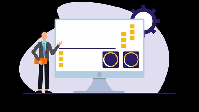 Marketing Graph Animated video