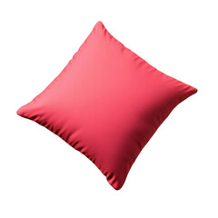 Soft smooth pink square throw pillow with shiny satin fabric and plush filling, perfect for home decor, living room, bedroom, or cozy seating area