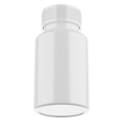 4K Render of Plastic Medicine Bottle