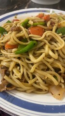 Close-Up of Stir-Fried Chowmein Noodles – Tasty Asian Cuisine