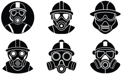 Fire Helmet Vector Illustration – Protective Gear for Firefighters and Emergency Responders