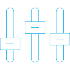 Obraz premium Equalizer icon single vector illustration 