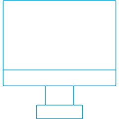 Lcd icon single vector illustration 