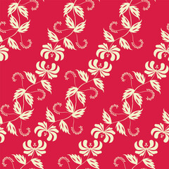 Seamless floral pattern, liberty ditsy print with small hand drawn flowers. Delicate botanical design in country motif: tiny simple flowers, leaves, mini bouquets in abstract. Vector illustration.