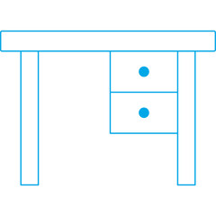 Table icon single vector illustration 