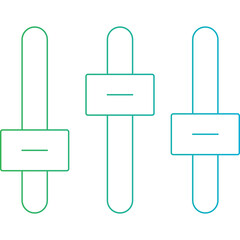 Obraz premium Equalizer icon single vector illustration 