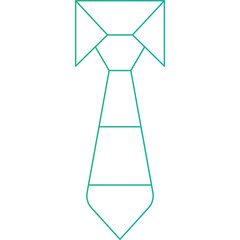 Tie icon single vector illustration 