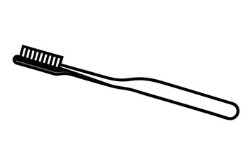 Toothbrush  silhouette vector illustration
