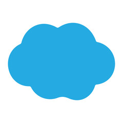 Cloud vector icon illustration, cloud icon vector art illustration on white background