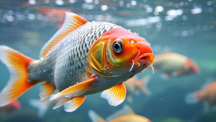 Tropical fish in the aquarium